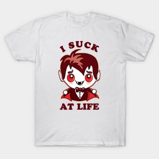 I Suck At Life | Cute Vampire T-Shirt